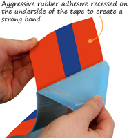 Safety tape for industrial floor marking