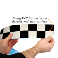 High-Visibility Checker Floor Message Tape - 4-Inch Width