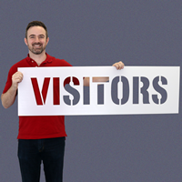 VISITORS Stencil
