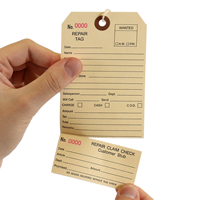 Repair Claim Check Tag With Stub Strings