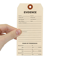 Evidence Chain Possession Tags