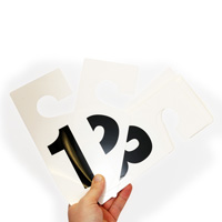 Door hangers kit: Numbered 1 to 9