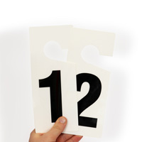 Numbered door hangers set