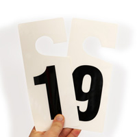 Door hangers: 1 to 9