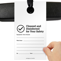 Cleaned and Disinfected Notice