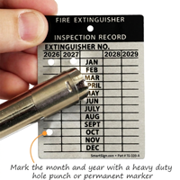 Aluminum Fire Extinguisher Tag
