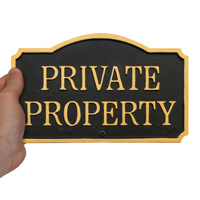Custom Garden Property Sign