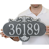Rochelle Grande Wall Address Plaque