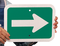 One Direction Arrow Road Traffic Signs