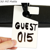 Stick permits to blank hang tags