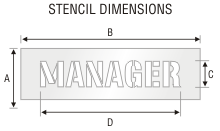 Stencil ST 0327