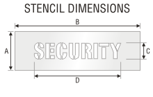 Stencil ST 0412