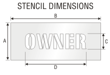 Stencil ST 0416