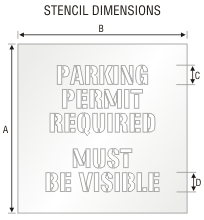 Stencil St 0256
