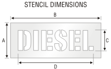 Stencil St 0258
