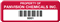 Asset Label, Property of Company Name with Barcode