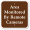 Area Monitored By Remote Cameras Campground Sign