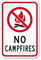 No Campfires Sign