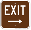 Exit Right Arrow Campground Sign