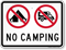 No Campings Sign