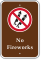 No Fireworks with Graphic Campground Sign