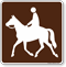 Trail (Horse) Symbol Sign For Campsite
