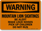 Mountain Lion Sightings OSHA Warning Sign
